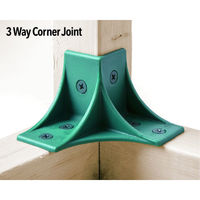 タカラ産業 559019 DIYブロック 木材ジョイント材 3方コーナー ホワイト 1個（直送品）