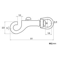ハイロジック 11232 ステンレス スナップ 4.4mm 1個（直送品）