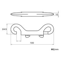 ハイロジック 11234 ステンレス ダブルスナップ 6mm 1個（直送品）
