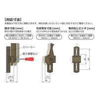 日中製作所 ヒナカ 143-R-U カンタン取替クレセント アンバー 1個（直送品）