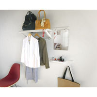 日中製作所 ヒナカ BH-MH1W 樹脂ミラーホルダー ホワイト 1組（直送品）