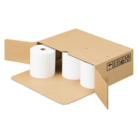 サーマルレジロール紙 中保存 FSC認証 箱入（黒ポリなし） 80mm×80φ 6巻 046644  オリジナル