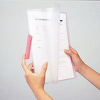 テージー クリップファイル CC-442 ブルー CC-442-02 1セット(20冊)（直送品）