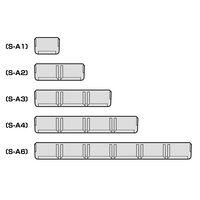 JEJアステージ パーツストッカー用浅型仕切板S-A2（4枚組）クリア 1個