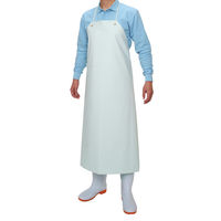 おたふく手袋 オタフク #6130 エステル 前掛 胸付 白・ホワイト 1枚（直送品）