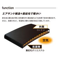 おたふく手袋 fubar FB-101 コットンエアサンド 黒 S 1枚（直送品）