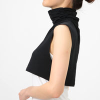 おたふく手袋 オタフク UV-2891 UVネックカバー 付け襟 ブラック 1枚（直送品）