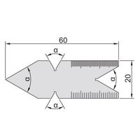INSIZE インサイズ センターゲージ 4810-55 1セット(8個)（直送品）