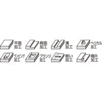 GIGA ギガ・セレクション 超硬 ラジアス エンドミル NRES435ー060ーR100 NRES435-060R100 1セット(3本)（直送品）