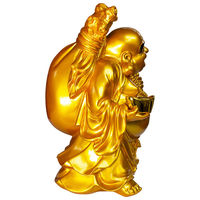 みはし 金色布袋像 FRP製 化粧箱付き Mサイズ 高さ33cm NZA002M 1個（直送品）