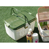 サンコープラスチック リオバスケット No.5 アースグリーン(セット販売:5個) 4973230117076 1セット(5個)（直送品）