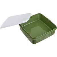 サンコープラスチック リオパック 3段 アースグリーン(セット販売:5個) 4973230117571 1セット(5個)（直送品）