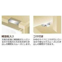 サンコープラスチック Ola. 衣装ケースワイド 深型 4段 コロ付 ホワイト 4973230421760 1個（直送品）