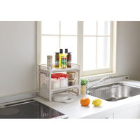 サンコープラスチック 収納棚ユニット e-RACK トレーS ベージュ(セット販売:20個) 4973230428479 1セット(20個)（直送品）