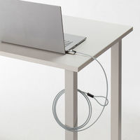 サンワサプライ スロット標準&nano対応セキュリティワイヤー(シリンダ錠) SL-91 1個（直送品）