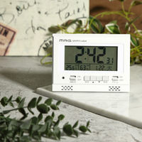 ノア精密 MAG 電波自動点灯目覚まし時計 ライトル ホワイト T-780 WH-Z 1個（直送品）