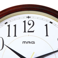 ノア精密 MAG 掛時計 タチバナ ブラウン W-772 BR-Z 1個（直送品）