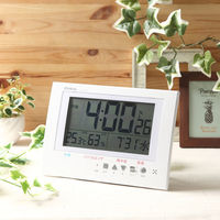 ノア精密 MAG 電波時計 ガードマン ホワイト W-785 WH-Z 1個（直送品）