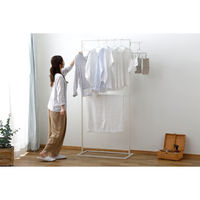 アイリスオーヤマ スタイル物干し 角型ハイタイプ ホワイト STMS-800HH 1台（直送品）