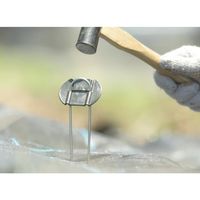 くるっとピンセット 20cm 1袋（50本） 防草シート押えピン