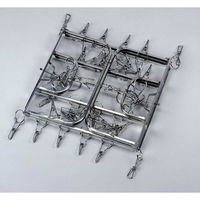 下村企販 ステンレスハンガー 洗濯ハンガー NEWダイレクトステンレスハンガー 40ピンチ 258026 1個（直送品）