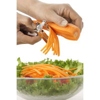 下村企販 スライサー MamaCook ママクック スゴ切れ 千切り&ツマ切りピーラー ステンレス製 日本製 279004 1個（直送品）