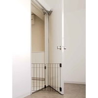 タカラ産業 ペットフェンス ウェルカム ドッグフェンス 飛び出し防止 小型犬専用 開き扉用 ブラウン 304354 1個（直送品）