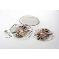 下村企販 干しかご 干し網 ドライフルーツバスケット 2段 ステンレス製 304602 1個（直送品）