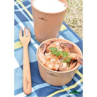 籐芸 ボウル 木製 直径8.6×5.5cm Sサイズ アウトドア ブナカップ FORESTABLE 籐芸 362323 1個（直送品）