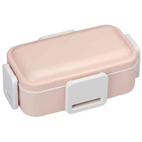 スケーター 弁当箱 2段 600ml 抗菌 ふわっと くすみカラー ピンク 394813 1個（直送品）