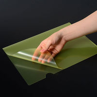 プラス 高透明カラークリアホルダー A4 イエロー 黄色 1袋(10枚) ファイル 80163（わけあり品）