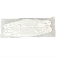 リーブル　立体型(ダイヤモンド型)　サージカルマスク ホワイト 個包装　No2875-W 1箱（40枚入）（わけあり品）