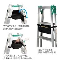 ジェフコム（JEFCOM） キャタツアンダーバッグ（フタ付） KB-30F-BK 1個（直送品）