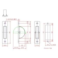 ジョー・プリンス竹下 Hー18ーSUSー2 ステンレス回転取手 小 1040182302 1セット(20個)（直送品）