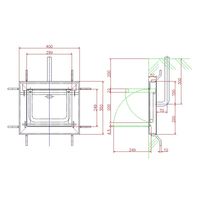 ジョー・プリンス竹下 Hー341ーSUS ステンレス可倒式取手 1043411300 1個（直送品）