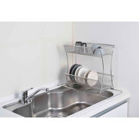 パール金属 水切りかご 18-8 ステンレス製 水切りラック 2段 スリム サスティナ 347963 1個（直送品）