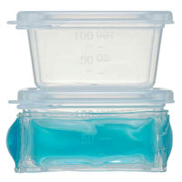 スケーター 離乳食ケース L 保冷剤付 四角 持ち運び クリア 日本製 365216 1個（直送品）