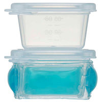 スケーター 離乳食ケース M 保冷剤付 四角 持ち運び クリア 日本製 365217 1個（直送品）