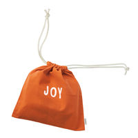 レップ キッズエプロン3点セット 三角巾・巾着付き 綿100% ノート オレンジ 500804 1着