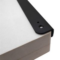 山口安製作所 カラーロングアングル 黒 25X25X300mm S-121 1セット(2本)（直送品）