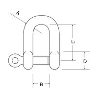 アイアイ ネジシャックル ステンレス 15ー310 7MM 15-310 1セット(2個)（直送品）