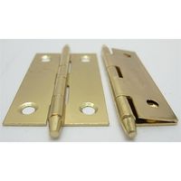 和気産業 真鍮メッキロング丁番 51mm VF-021 1セット(2個)（直送品）