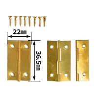 和気産業 真鍮丁番 38mm VE-061 1セット(2個)（直送品）