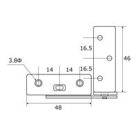 和気産業 キャビネット丁番左右 ユニクロ VF-087 1セット(2個)（直送品）