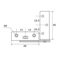 和気産業 キャビネット丁番左右 ステンレス VF-088 1セット(2個)（直送品）