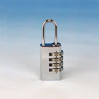 アイアイ 可変文字合せ錠 番号可変式 クローム 21mm 鍵4段 IB-039 1セット(4個)（直送品）