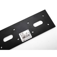 和気産業 黒巾広プレート長穴 60×180mm BY-59 1セット(2枚)（直送品）