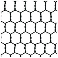 和気産業 工作金網 亀甲 #20×10×455×1M 黒 1328300 1巻（直送品）