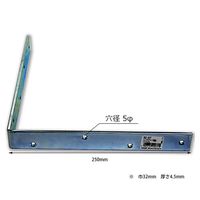 和気産業 ユニクロワイド隅金 横250mmX縦250mmX幅32mm BK-837 1セット(2個)（直送品）