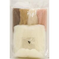 ハマナカ 羊毛フェルトキット アクレーヌでつくる かわいい DOG & CAT マンチカン H441-538 クリーム 1セット(3個)（直送品）